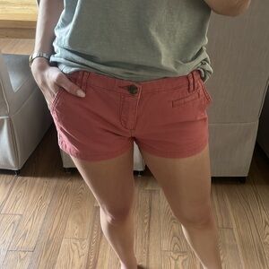 Express Pink Jean Shorts with Washed Look